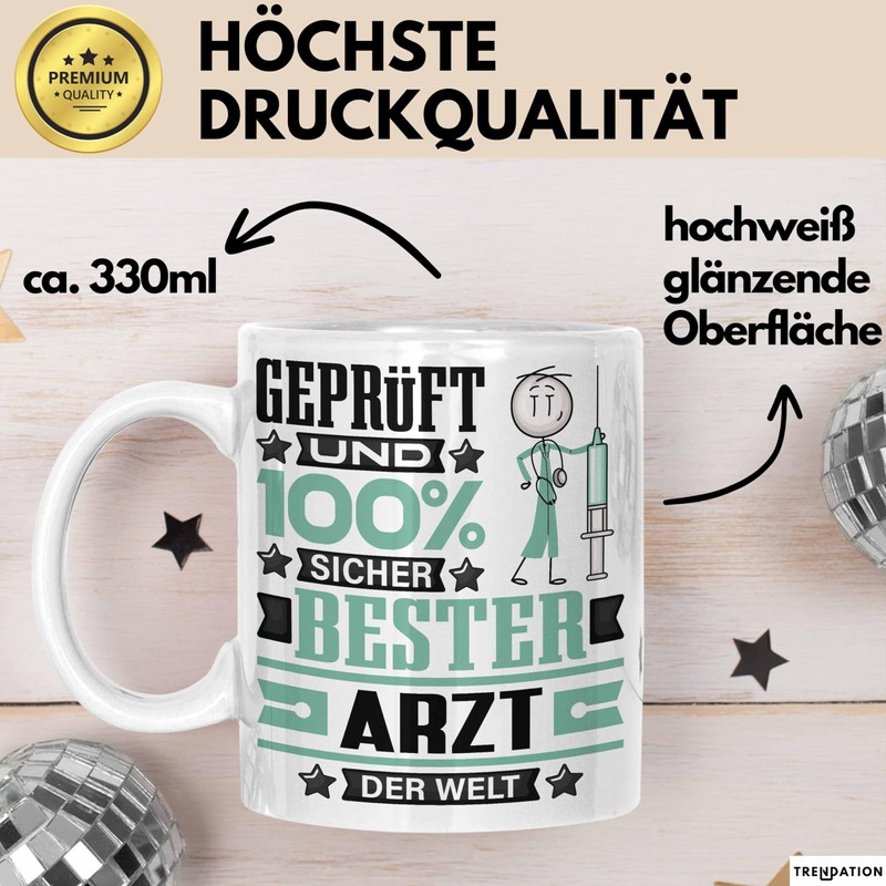 Trendation Doctor's Gift Funny Saying for Doctor Gift Idea "Bester