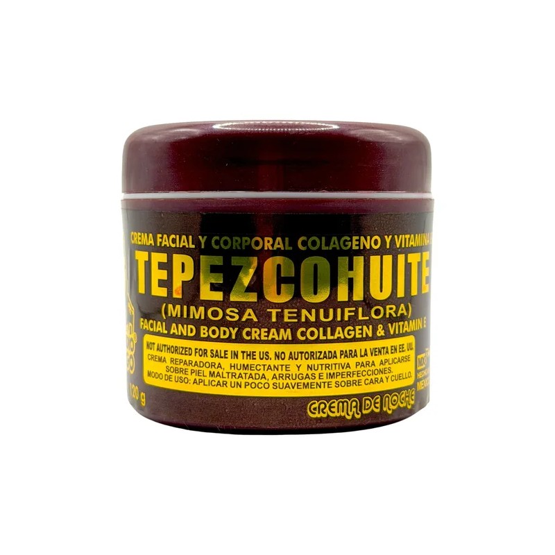 Crema De Tepezcohuite Para La Noche 120 Grs