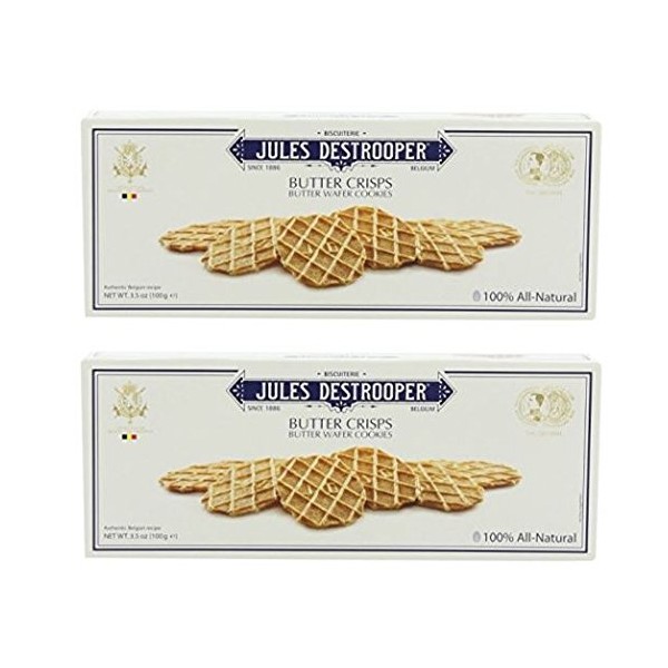 Jules Destrooper Cookie Butter Crisp 3.5 ounces (Pack of 2)