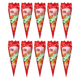 江崎グリコ ジャイアントカプリコ(いちご) チョコレート菓子 おやつ 1本 ×10個