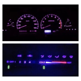 newlineperformance Pink/Purple Cluster And Climate Control LED kit for Nissan 240sx S13 1989-1994