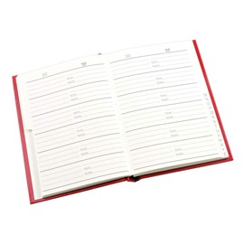 Esposti Christmas and Birthday Flip Book - Red - Ideal For Storing Birthday Dates and Christmas Card Lists
