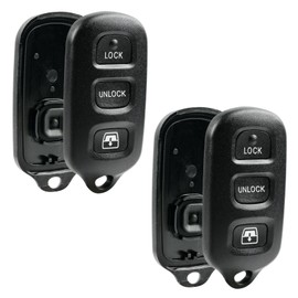 Key Fob Keyless Entry Remote Shell Case & Pad fits Toyota 1999-2009 4runner / 2001-2008 Sequoia (2-Pack)