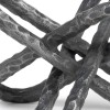 Homeroots Silver Metal Chain Link Sculpture