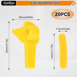 Agatige Pack of 20 Tyre Changer Rim Protectors, Duck Head Tyre Changer Insert Rim Protector Tyre Changer Parts