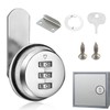 1 Set Cabinet Code Lock Tongues (Silver 30 mm) 3