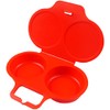good2heat 4031 2 Egg Poacher, Red, 16 x 3 x