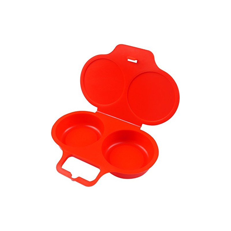 good2heat 4031 2 Egg Poacher, Red, 16 x 3 x