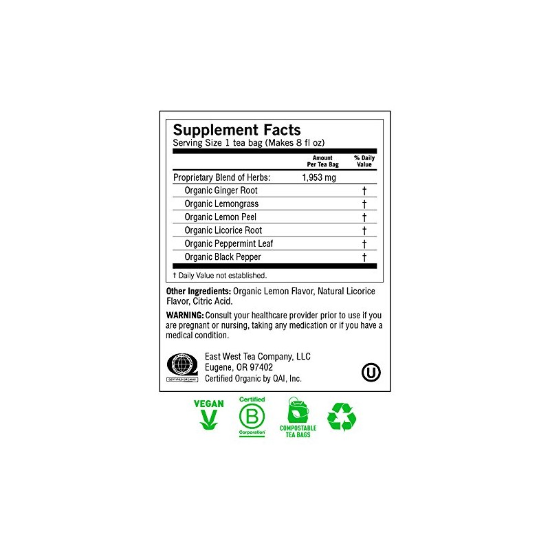 Yogi Tea, Lemon Ginger, 16 Count, Packaging May Vary