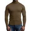 IVOVFANZY Thermal Undershirt Mens Turtleneck Base Layer Top Long Sleeve