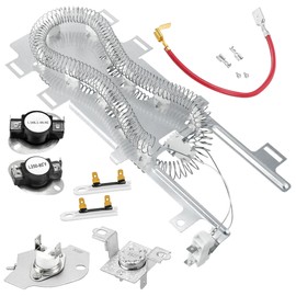 WP8544771 8544771 Dryer Heating Element fit for Maytag-bravos XL Dryer,fit for Whirlpool Duet&Kenmore Elite HE4/HE5 Electric Dryer Heating Element Kit with 3392519 279973 279816 by prime&swift