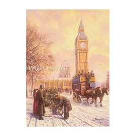 Big Ben London Westminster Victorian Traditional Nostalgic Christmas Xmas Card