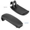 KSTE Black Leather Car Console Armrest Cover Armrest Cover Compatible
