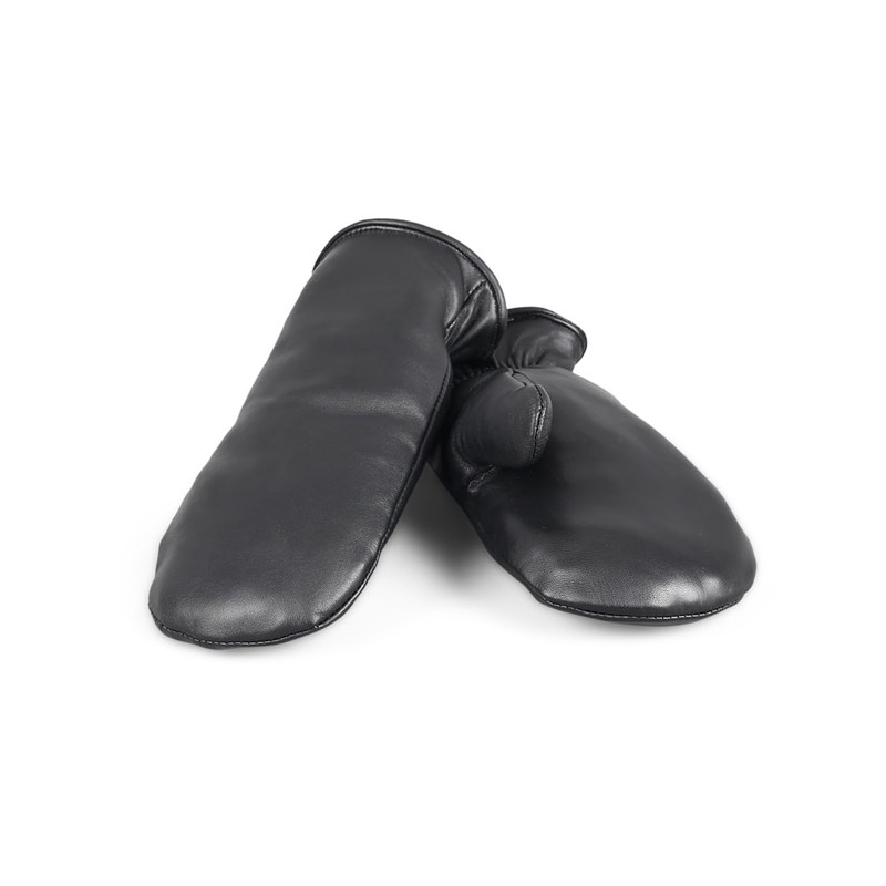 Zavelio Unisex Winter Thermal Sheepskin Leather Mittens Real Shearling Warm
