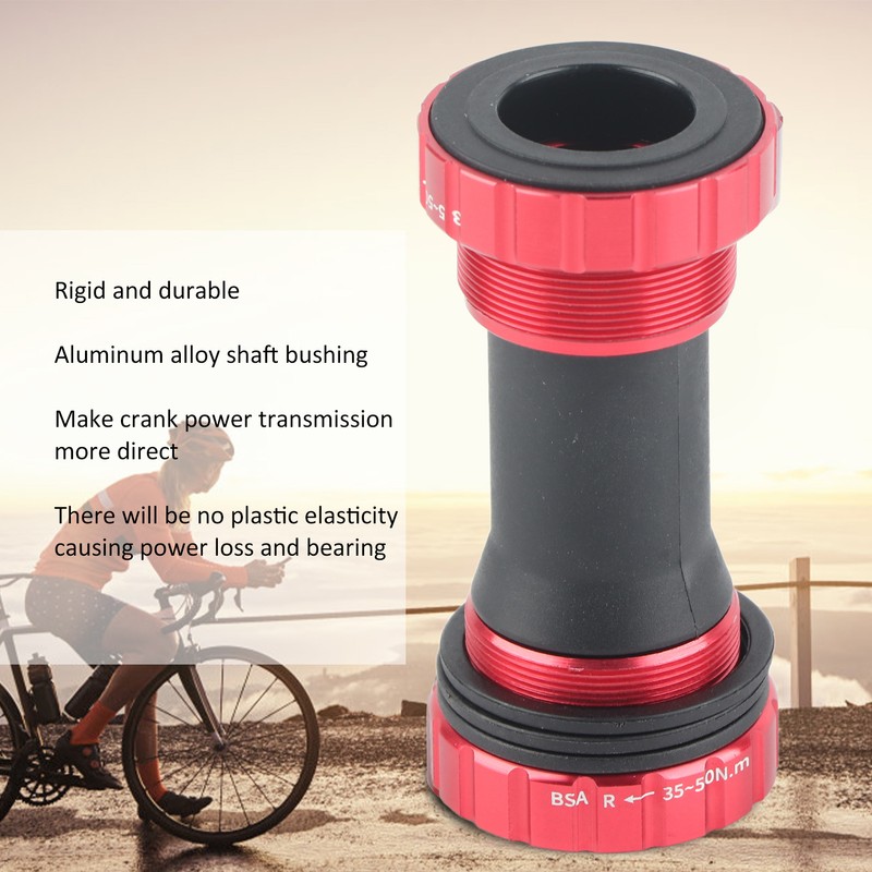 1.37x24T Road Bicycles Mountain Bikes 68‑73mm BB Bottom Brackets Aluminum