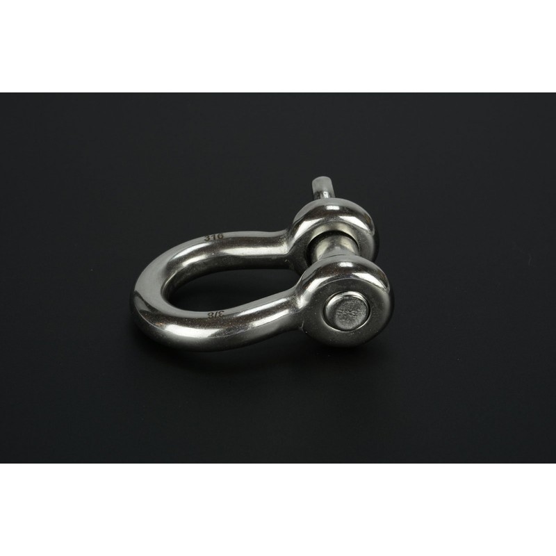 3/8" Anchor Shackle D Clevis Bow Ring 316 Stainless Steel