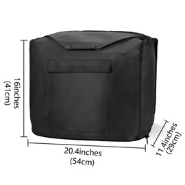 TOCCOOL Heavy-Duty Waterproof Generator Cover for Outdoor Use, Portable Generator Protector Compatible with Honda EU2000i/EU2200i/EU2200IC/EU2000i Camo (Black)