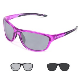 SIPHEW Photochromic Sports Sunglasses for Men and Women, Polarized Cycling Glasses, Sports Glasses, UV400 Protection, Running Glasses for Road Bike, Cycling, Running, Bicycle