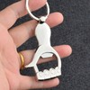 Keychain Bottle Opener - Compact, Durable,Stylish Fist-Shaped, Multi-Functional Beer Cap