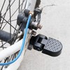 POFET 1 Pair Foldable Bicycle Pedals Aluminum Alloy Bicycle Rear
