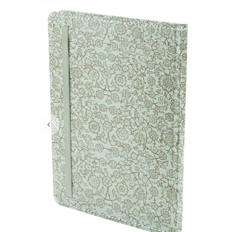 Ecoleatherette A5 Ruled Notebook - Flowers