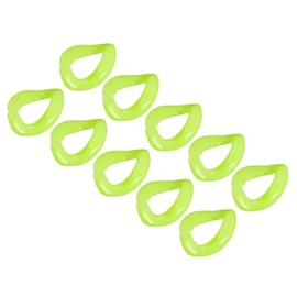 sourcing map 48 Pieces Acrylic Connecting Rings Quick Connect C-Clips Hooks for Purses Bag Chain DIY Crafts 35 mm Green