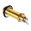 1/4 Inch 6.35 mm Brass Mono Guitar Bass Barrel Jack