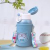 Maíz Botella Agua Niños Infantil + Popote Kawaii Antiderrame