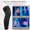 Full Leg Compression Sleeves 2 Pack anti Slip Ventilation Long