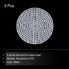 MECCANIXITY 5pcs 3" Plastic Mesh Canvas Sheet 13 Count Round