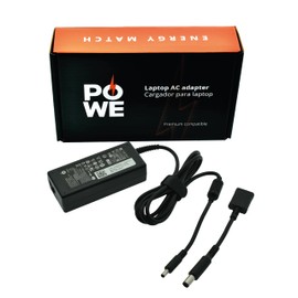 PO WE Cargador de 2 Puntas de 65 W 45 W para Cargador de Laptop DELL, Repuesto para Todos los Cargadores de 65 W 45 W DELL inspiron 13 14 15 17 3000 5000 7000 Series (4.5x3.0mm)