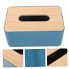 KONTONTY Facial Tissue Bulk Wooden Box Napkin Storage Container Tissue