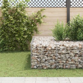 vidaXL Cube Gabion Raised Bed, Steel Wire Gabion Baskets for Outdoor, Metal Gabion Planter for Stones, Rustproof and Weather-Resistant, 23.6"x23.6"x23.6"