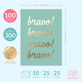 Sweetzer & Orange All Occasion Cards Assortment Box. Set of 100 Assorted Greeting Cards for All Occasions with Greeting Card Organizer Card Box. 17 Types of Note Cards incl Blank Cards with Envelopes