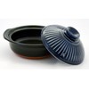 New 7.5 Inch Ginpo Kikka Donabe/Casserole Blue Lid Japanese by