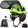 GREEN DEVIL Forestry Chainsaw Safety Helmet with Bluetooth Ear Muffs