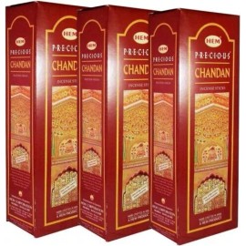 Hem Precious Sandalwood Chandan Incense Sticks  -100g  X 3 Packs - US Seller