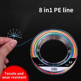 Seavey Braided Fishing Line - Abrasion Resistant - No Stretch - Super Strong -One Color One Meters - 8 Strand (10lb/0.12mm/109YDS(100m))