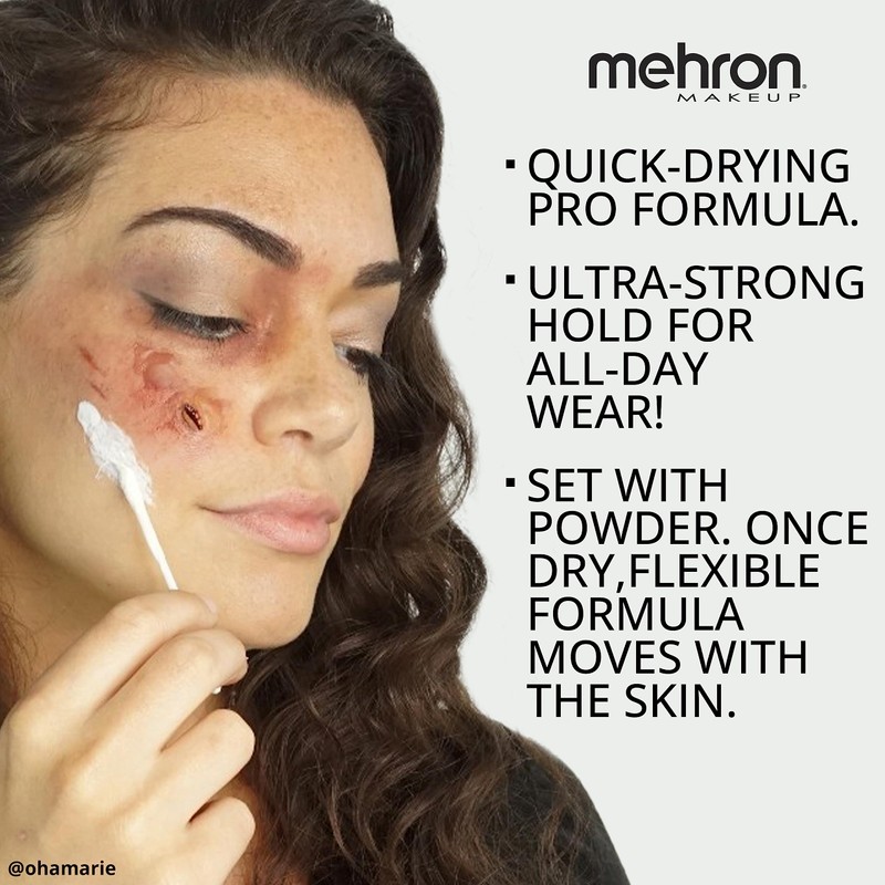 Mehron Makeup Liquid Latex (4.5 ounce) (Dark Flesh)