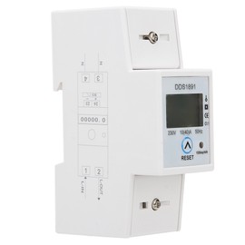 Single Phase Din Rail Energy Meter Electricity Power 50Hz LCD Backlight Display 10(40) A