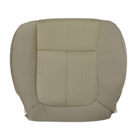 Priprilod Cloth Tan Front Driver Side Bottom Replacement Seat Cover Compatible with Ford F150 XLT 2011 2012 2013 2014