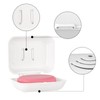 Linkidea 2 Pack Wall Mounted Soap Boxes, Foldable Soap Dish