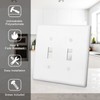 2-Gang Toggle Light Switch Wall Plate Double Switch Decorator Plate