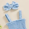 Tsseiatte Newborn Baby Girl Summer Bodysuit One Piece Ruffle Strap