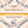 Vicmag Magnetic Bracelets for Women Titanium Steel Brazaletes Ultra Strength