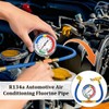 1/2 Inch R134A AC Refrigerant Charge Hose Kit with Gauge
