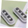 TEHAUX 2pcs Toilet Seat Padding Kit Antislip Gasket Bumper Toilet