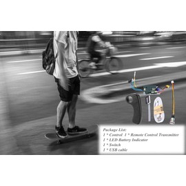 DIY Electric Skateboard ESC Kit, Longboard Single Drive ESC Substitute Control Mainboard With Remote Controller
