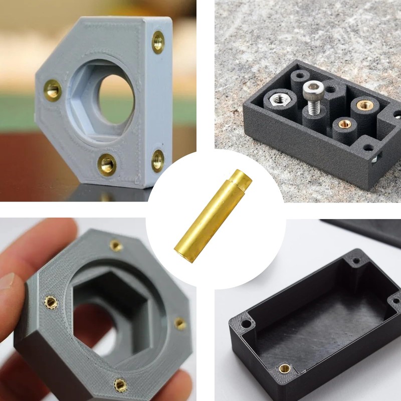 M2-M6 Brass Inserts for 3D Printing, Nuts, Screws, Bolts -