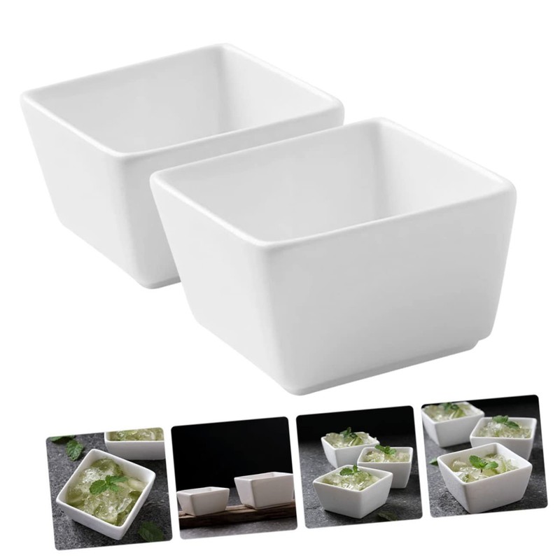 GRIRIW 2pcs Dipping Bowls Small Appetizer Dishes for Sauces Soy